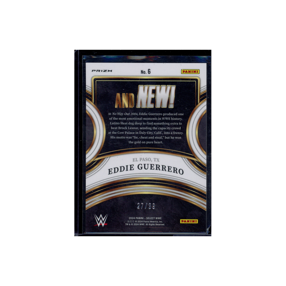 Eddie Guerrero 2024 Panini Select WWE And New! Red /99