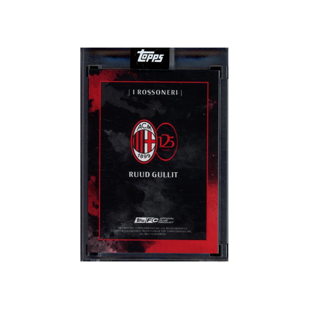 Ruud Gullit 2024 Topps AC Milan Set Auto /49