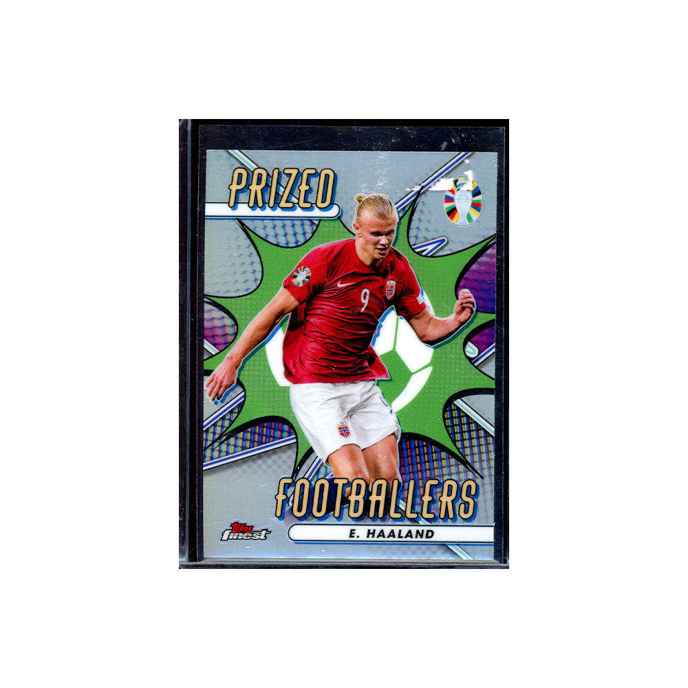 Erling Haaland 2024 Topps Finest UEFA Euro Soccer Prized Footballers