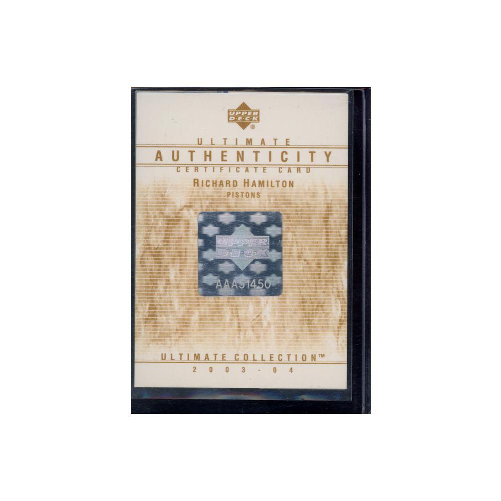 Richard Hamilton 2003 Ultimate Collection Patch Auto /32
