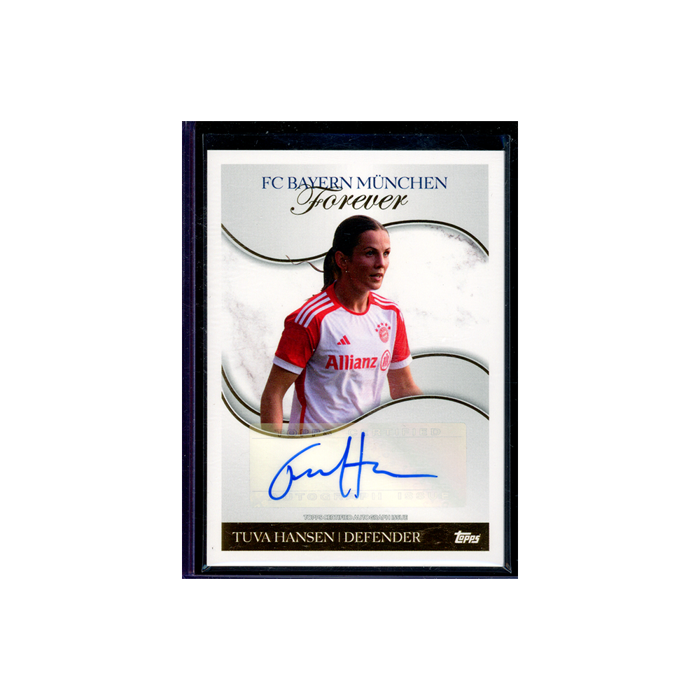 Tuva Hansen 2023-24 Topps FC Bayern München Forever Soccer Auto