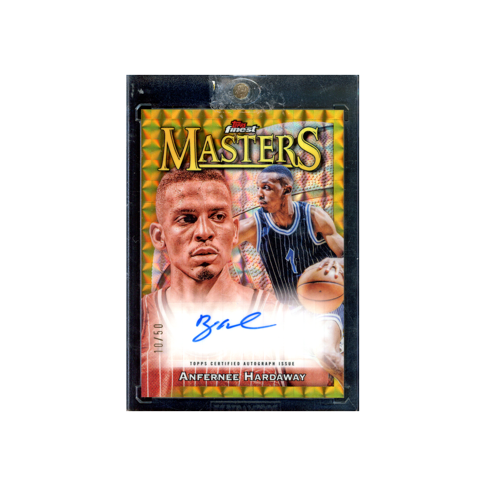Anfernee Hardaway 2024 Topps Finest Basketball Maters Auto Gold Geometric Refractor /50