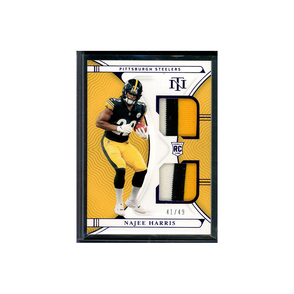 Najee Harris 2021 Panini National Treasures Football Rookie Patch Purple /49