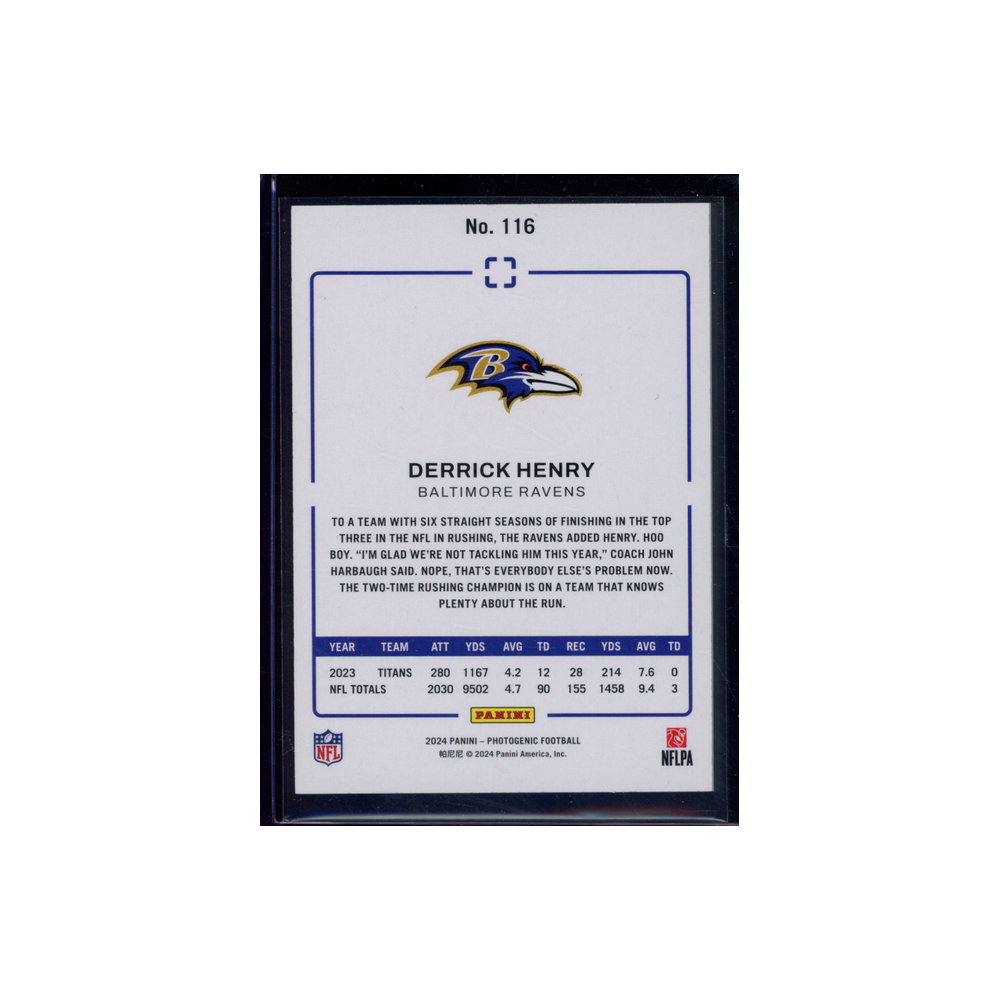 Derrick Henry 2024 Panini Photogenic Football /99