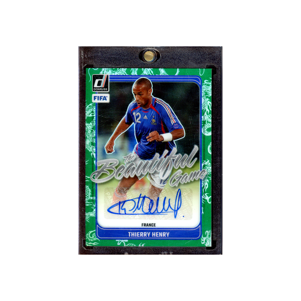 Thierry Henry 2024-25 Panini Donruss Soccer The Beautiful Game Auto Dragon /5