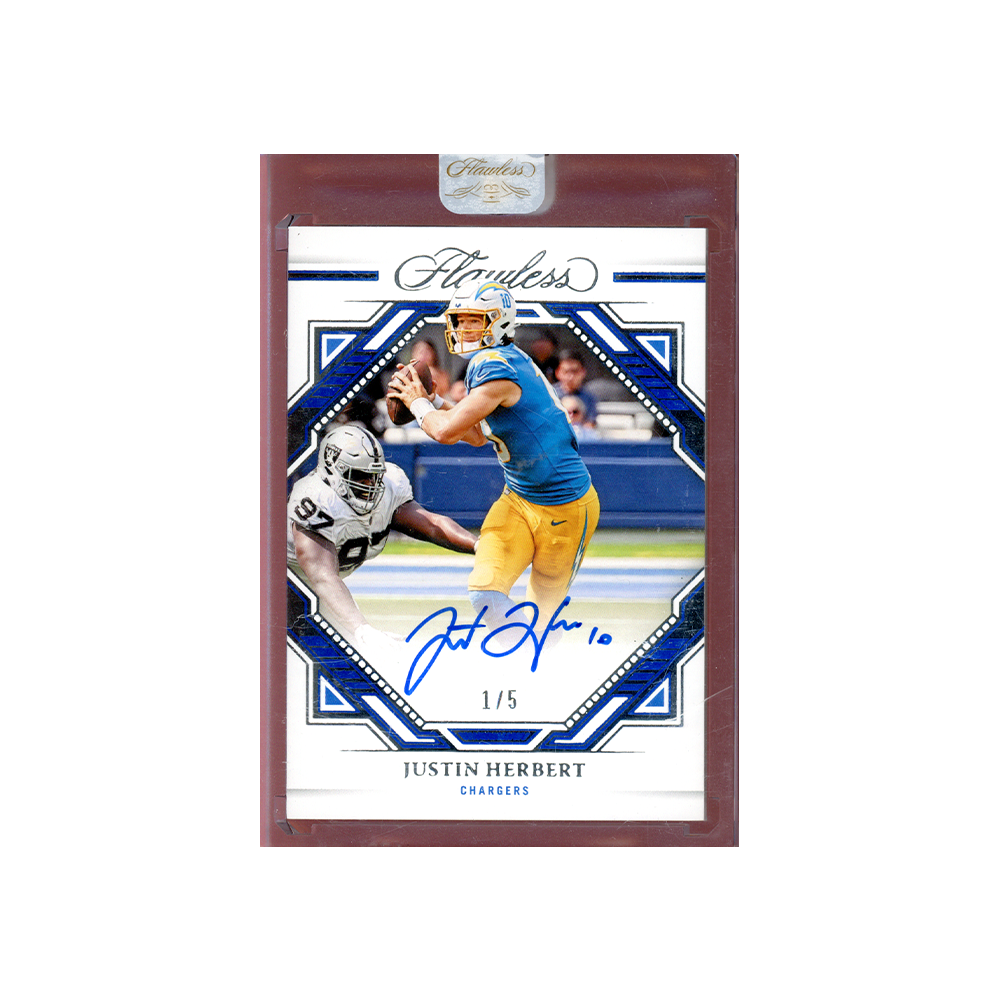 Justin Herbert 2022 Panini Flawless Football Auto /5