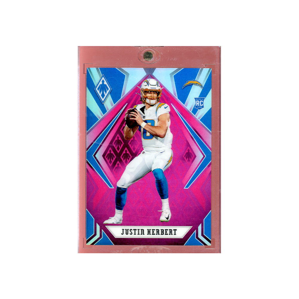 Justin Herbert 2020 Panini Phoenix Football Rookie Pink /199