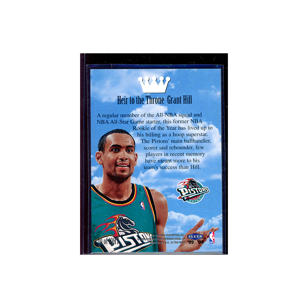 Grant Hill 1999-2000 Fleer Ultra Basketball Heir to the Throne