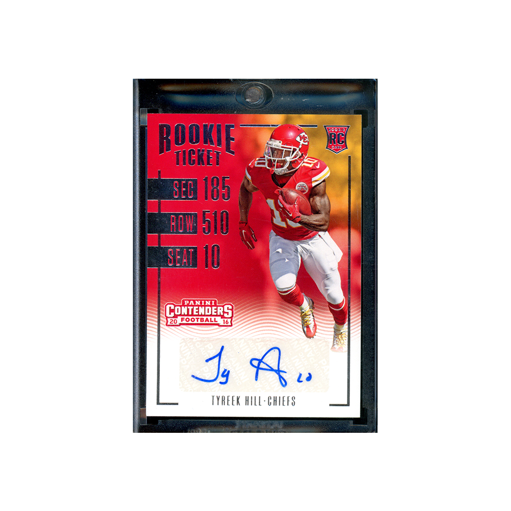 Tyreek Hill 2016 Panini Contenders Football Rookie Ticket Auto