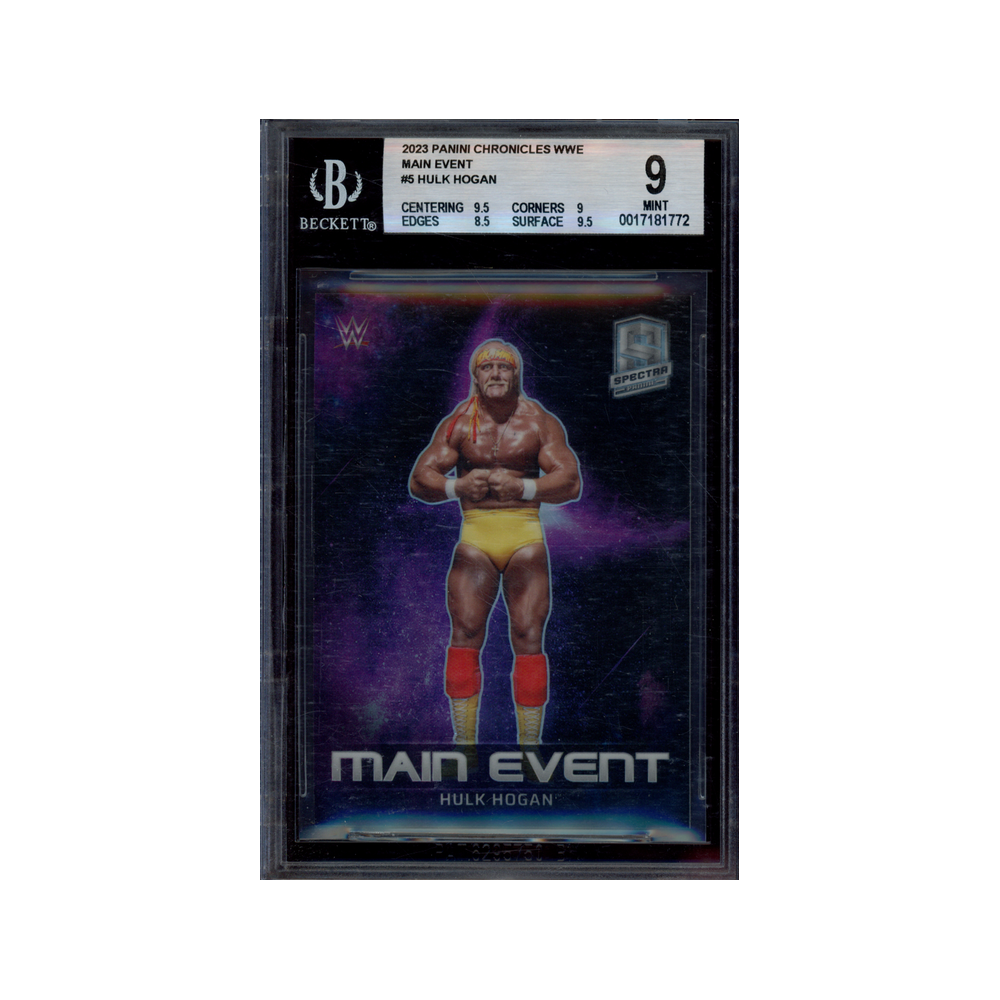Hulk Hogan 2023 Panini Chronicles Spectra WWE Main Event BGS 9