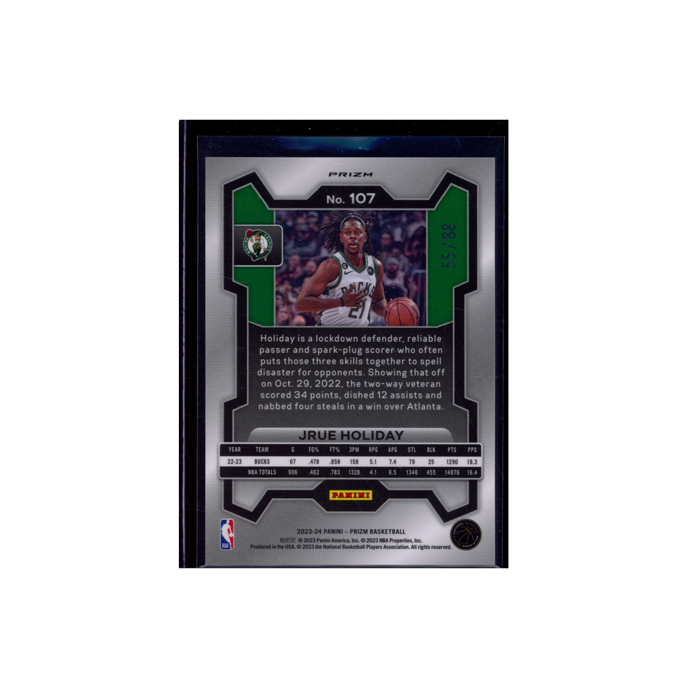 Jrue Holiday 2023-24 Panini Prizm Basketball Red Choice /88