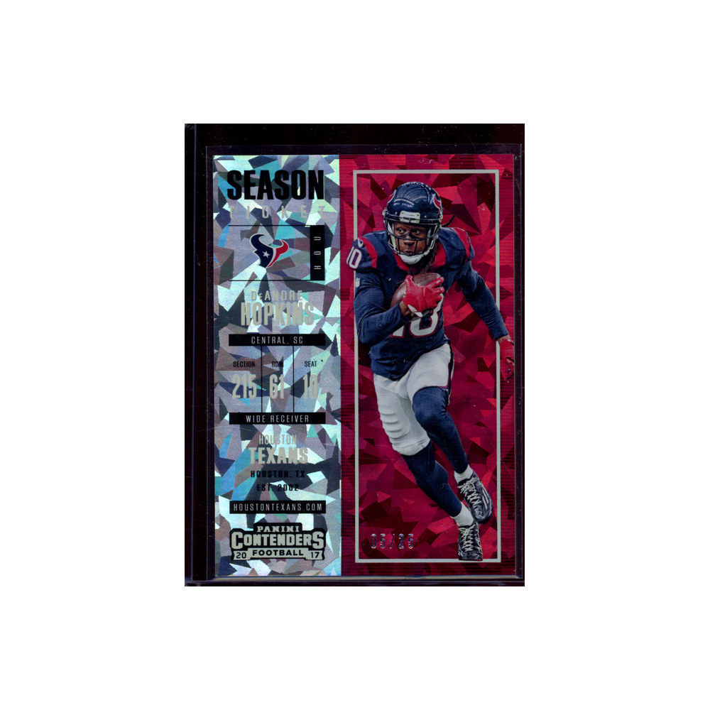 DeAndre Hopkins 2017 Panini Contenders Football Cracked Ice /25