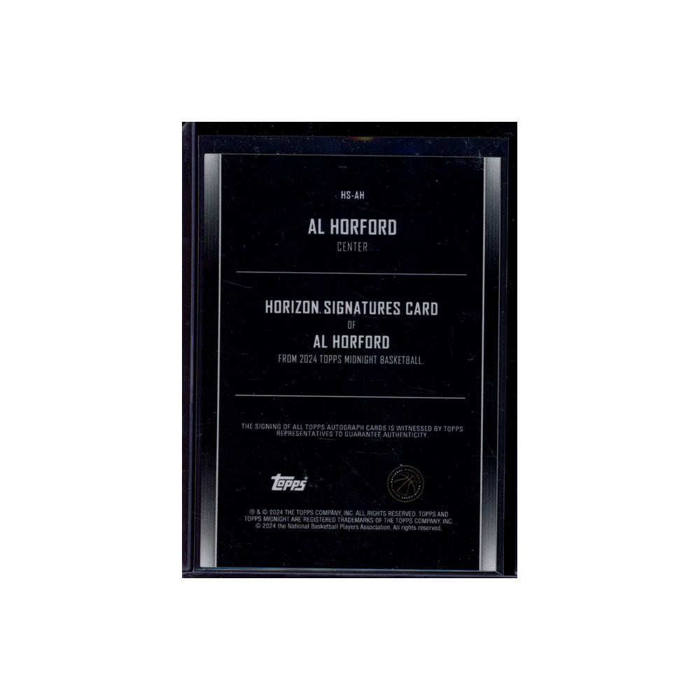Al Horford Topps Midnight Basketball Horizon Signature /75