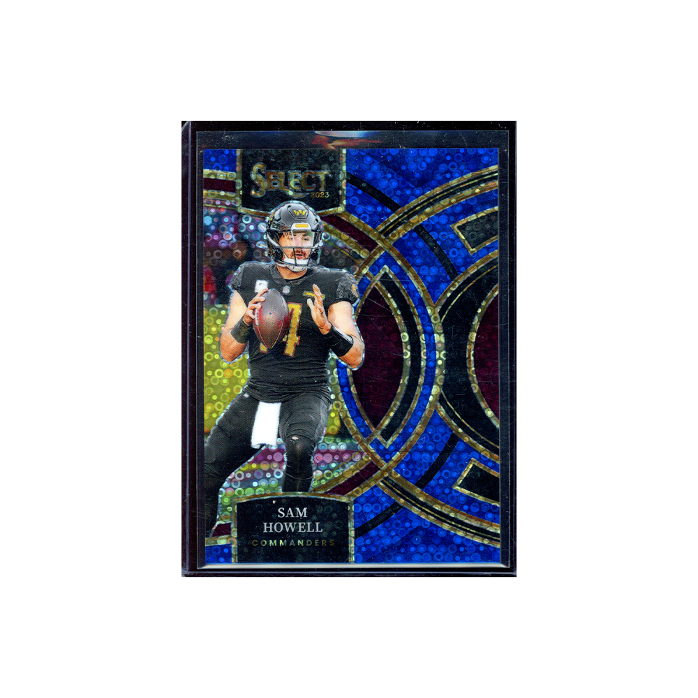 Sam Howell 2023 Panini Select Football Blue Disco /25