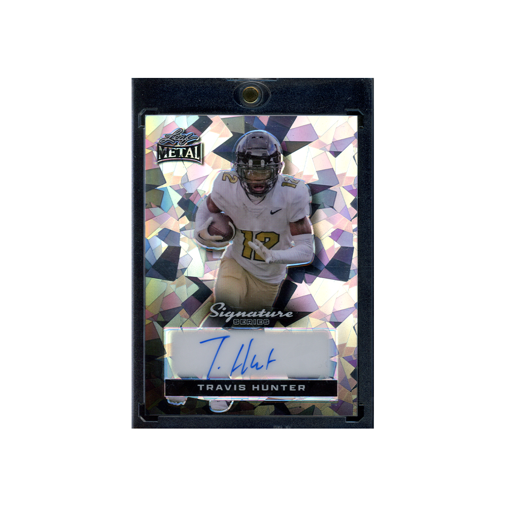 Travis Hunter 2024 Leaf Metal Signature Series Auto Cracked Ice 1/1