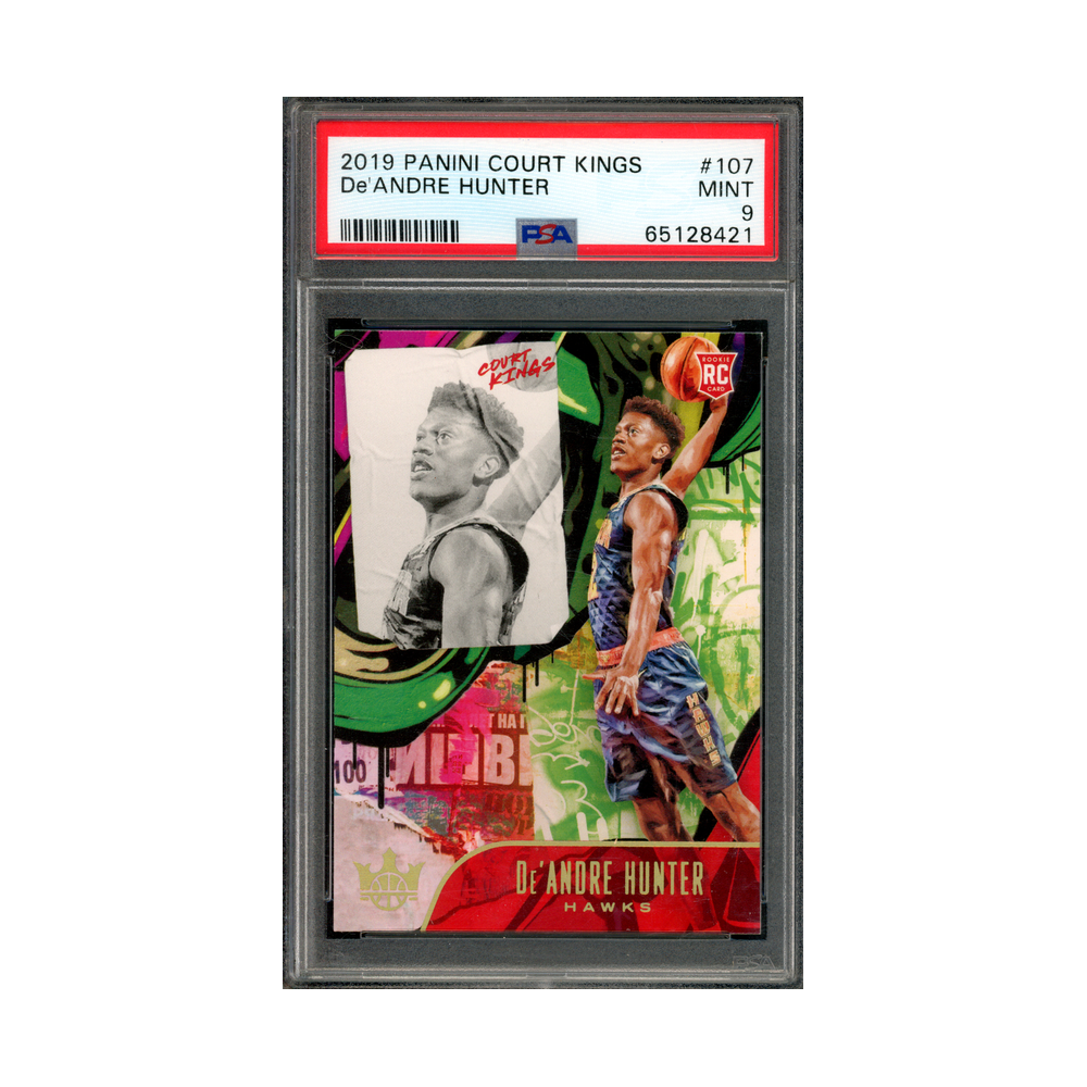 De'Andre Hunter 2019 Panini Court Kings Basketball Rookies II PSA 9