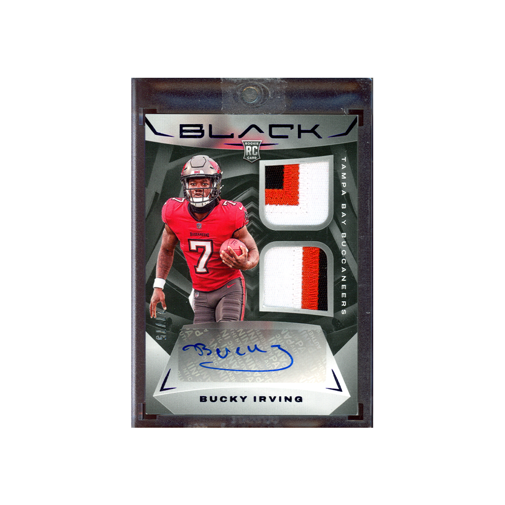 Bucky Irving 2024 Panini Black Football RPA Purple /75