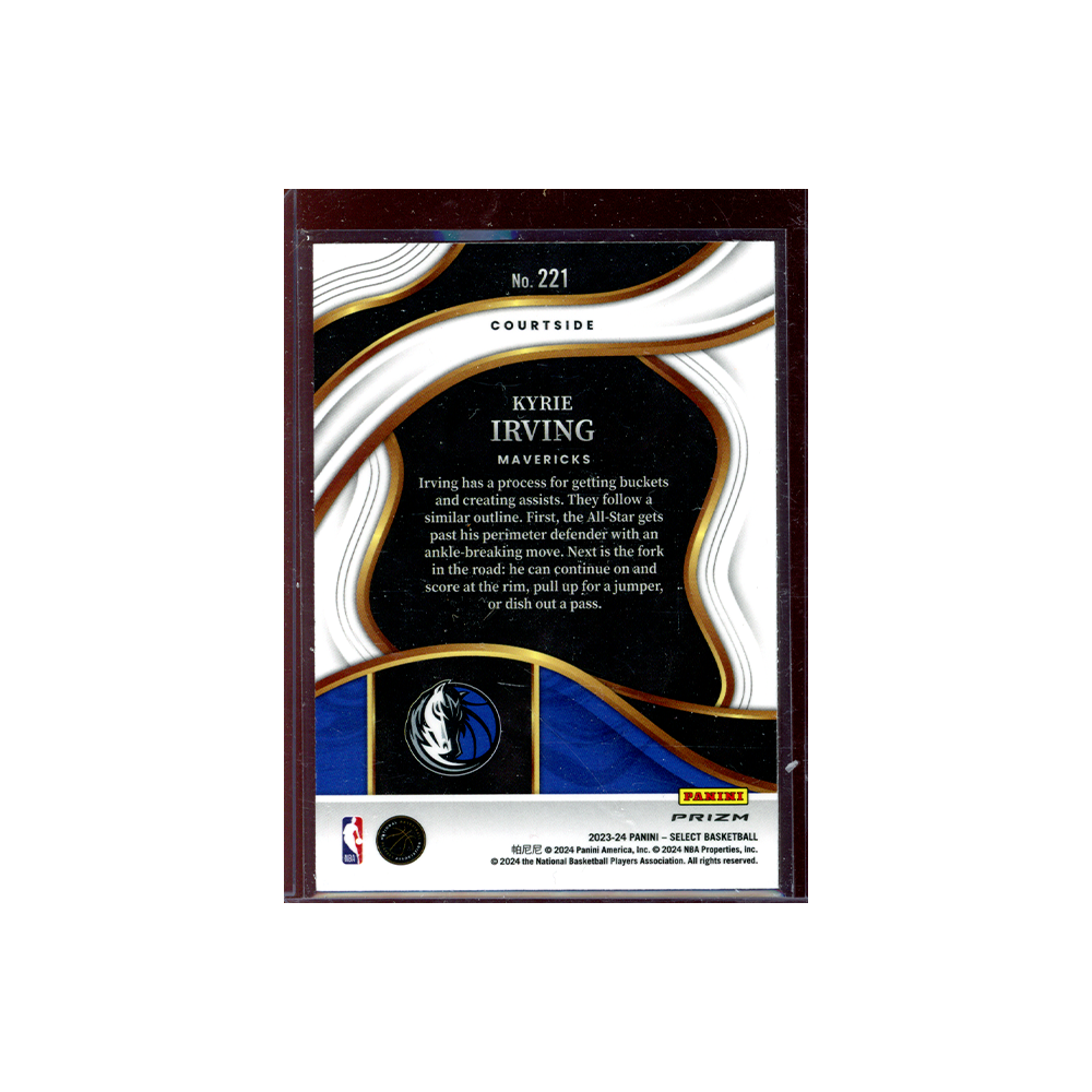 Kyrie Irving 2023-24 Panini Select Basketball Courtside Blue