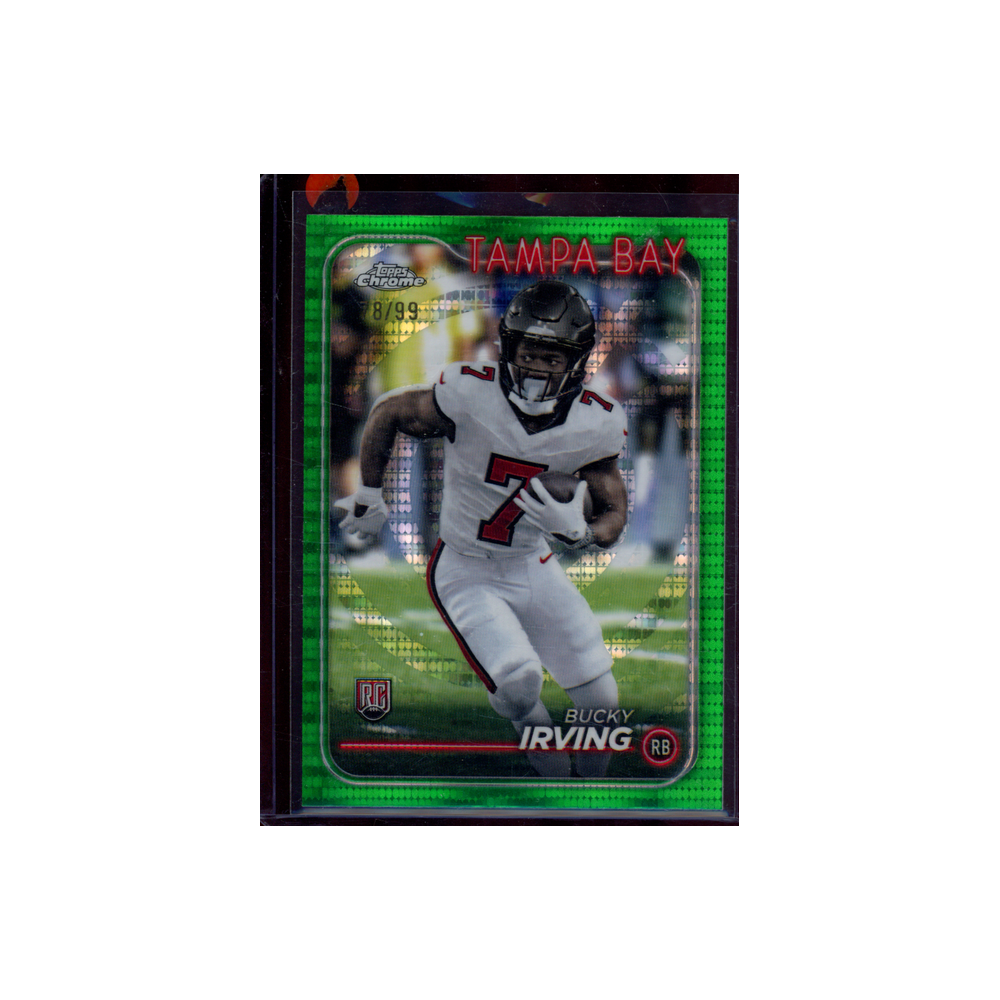 Bucky Irving 2024 Topps Chrome Football Rookie Green /99