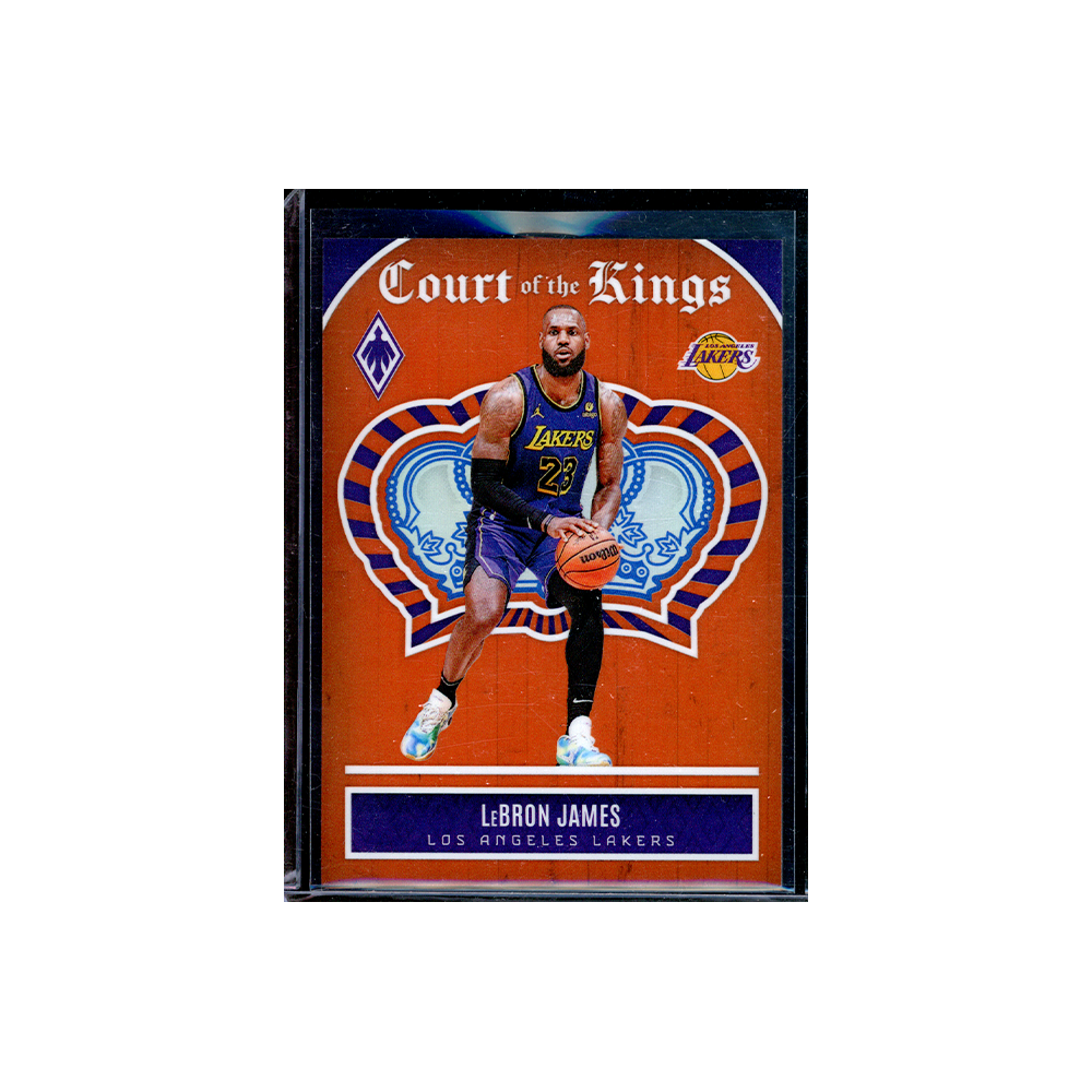 LeBron James 2023-24 Panini Phoenix Basketball Court of the Kings Orange /49