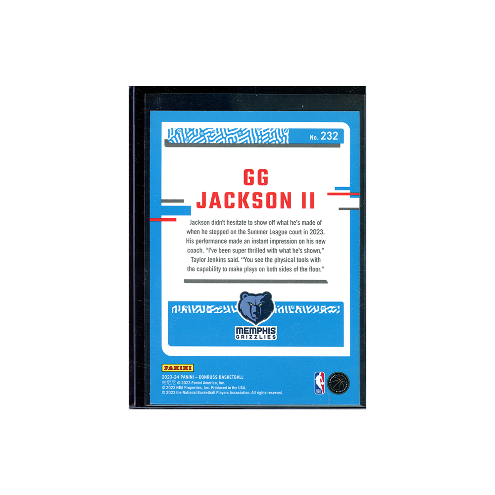GG Jackson II 2023-24 Panini Donruss Basketball Rated Rookie Red International