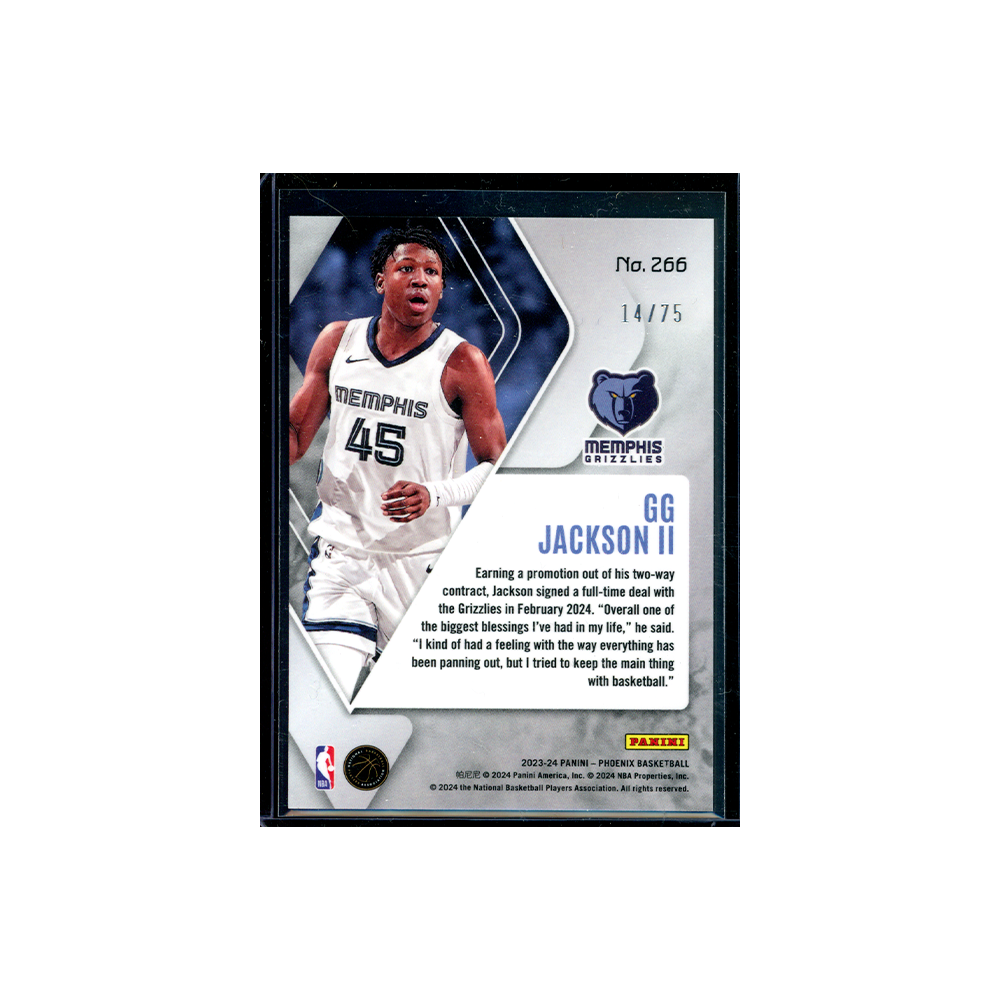 GG Jackson 2023-24 Panini Phoenix Basketball Rookie /75