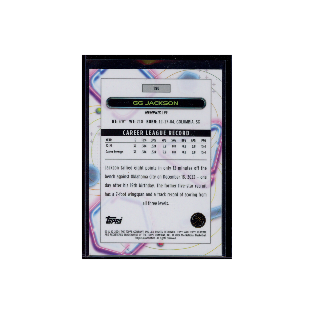 GG Jackson 2023-24 Topps Chrome Cosmic Blue /99