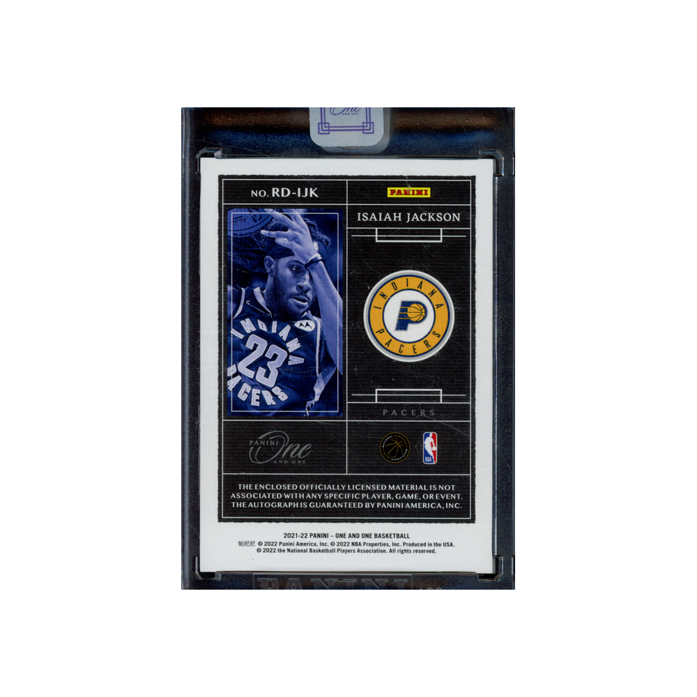 Isaiah Jackson 2021-22 Panini One and One Basketball RPA /99