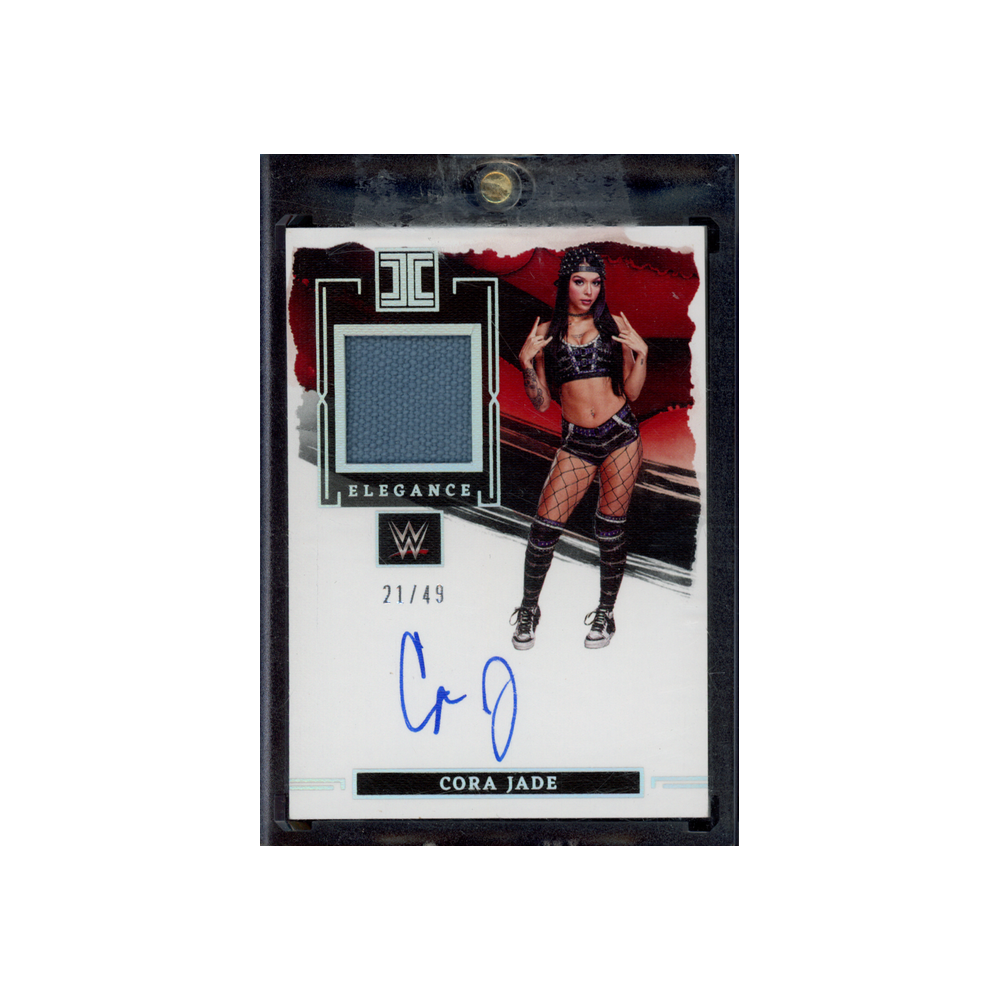 Cora Jade 2023 Panini Impeccable WWE Elegance Patch Auto /49