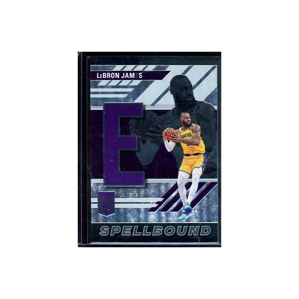 Lebron James 2023-24 Panini Donruss Elite Basketball Spellbound "E"