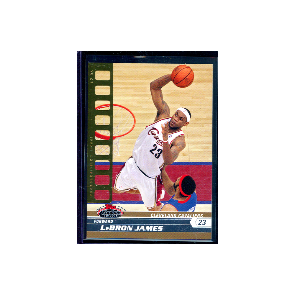 LeBron James 2006-07 Topps Stadium Club Photographers Proof Gold /50