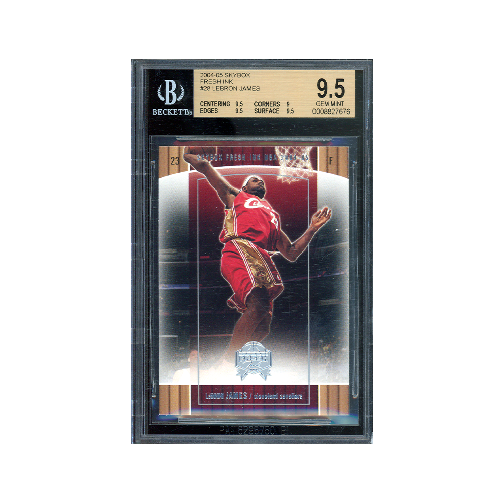 LeBron James 2004-05 Skybox Fresh Ink BGS 9.5