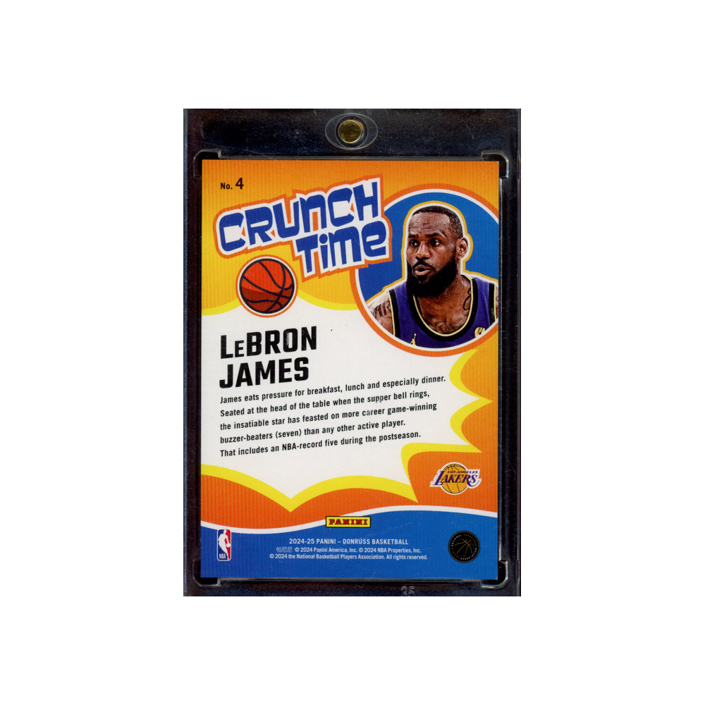 LeBron James 2024-25 Panini Donruss Basketball Crunch Time /25