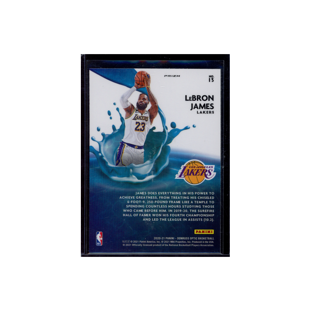 Lebron James 2020-21 Panini Donruss Optic Basketball Purple Splash