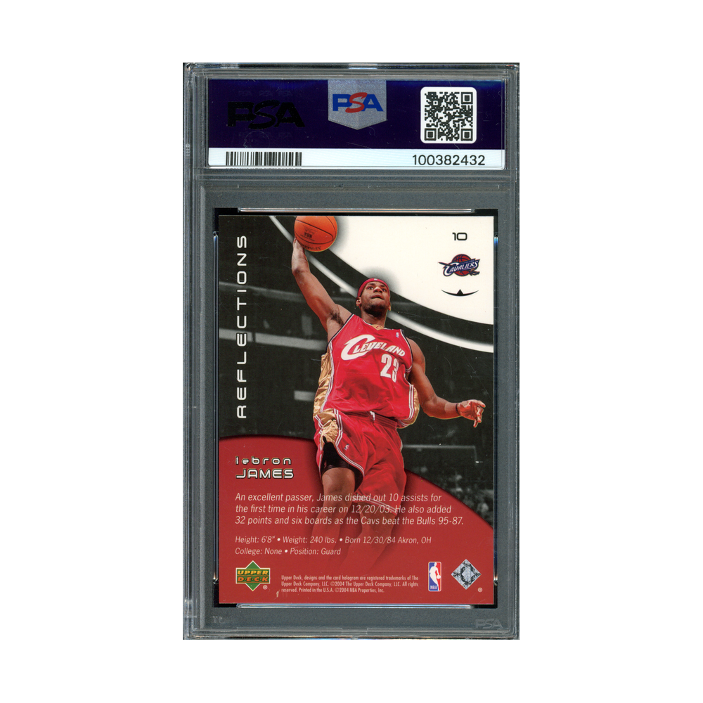 LeBron James 2003 UD Tpl Dimensions Reflections Rookie PSA 10