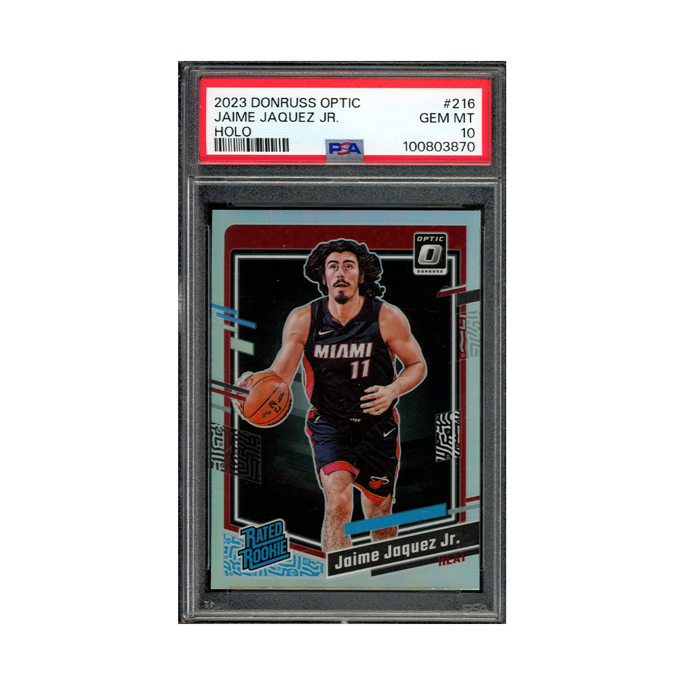 Jaime Jaquez 2024 Panini Donruss Optic Basketball Rated Rookie Holo PSA 10