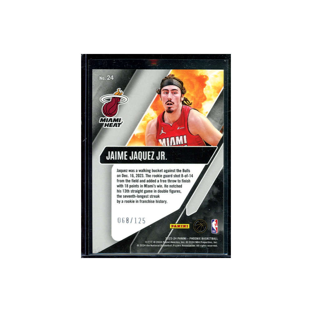 Jaime Jaquez Jr. 2023-24 Panini Phoenix Basketball Rookie Red /125