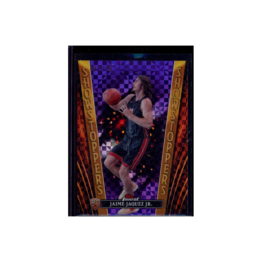 Jaime Jaquez Jr. 2023-24 Topps Finest Basketball Rookie Showstoppers Purple Geometric /125
