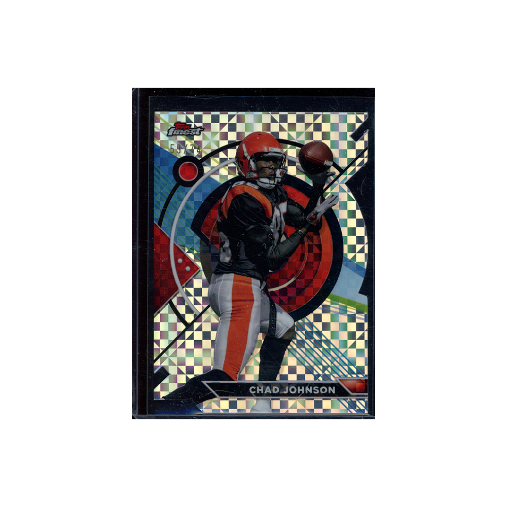 Chad Johnson 2023 Topps Composite Football Finest Die-Cut X-Fractor /74