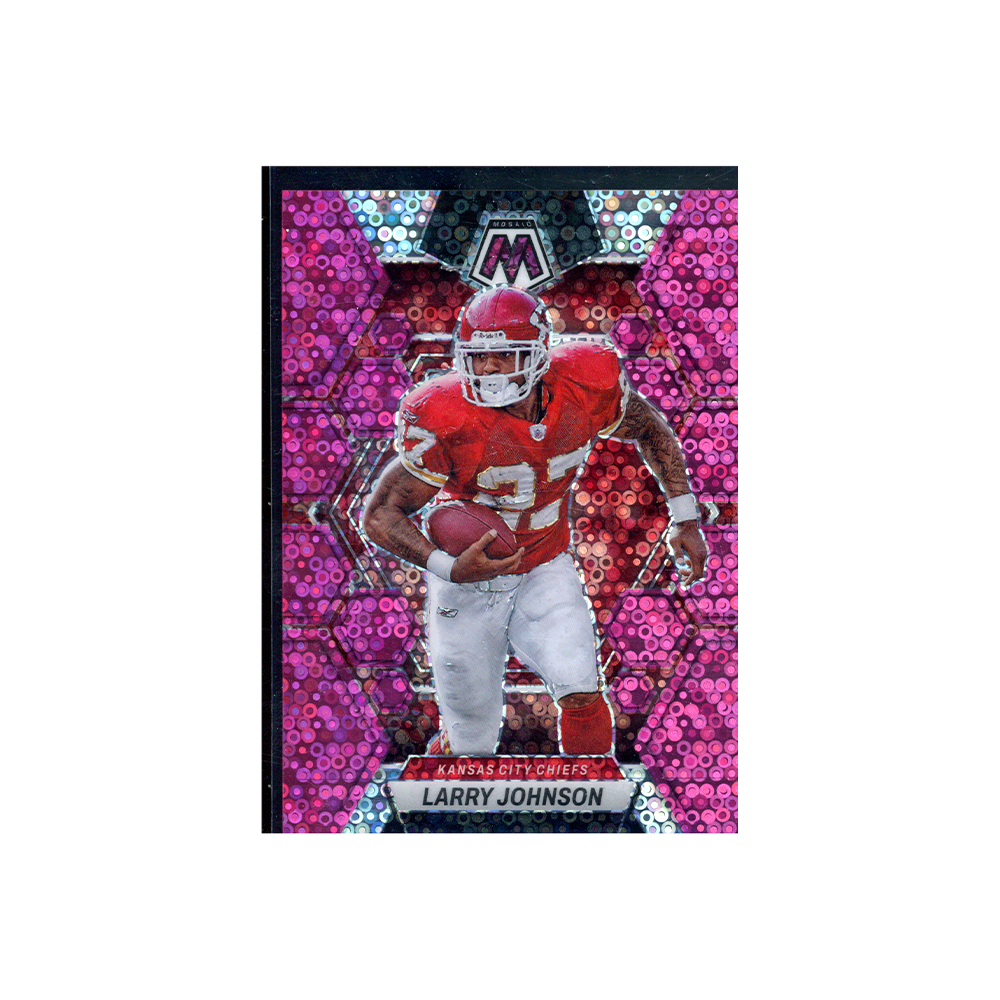 Larry Johnson 2023 Panini Mosaic Football No Huddle Pink /20