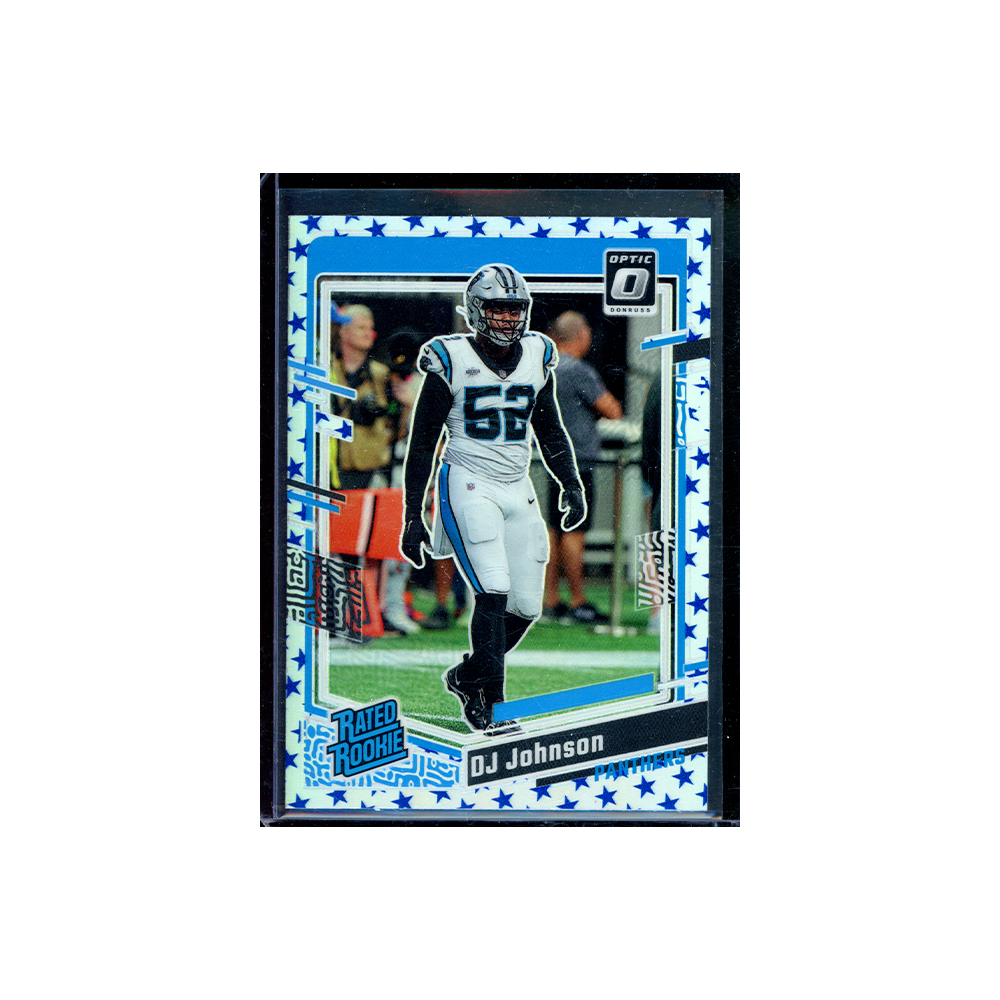 DJ Johnson 2023 Panini Donruss Optic Football Rated Rookie Stars