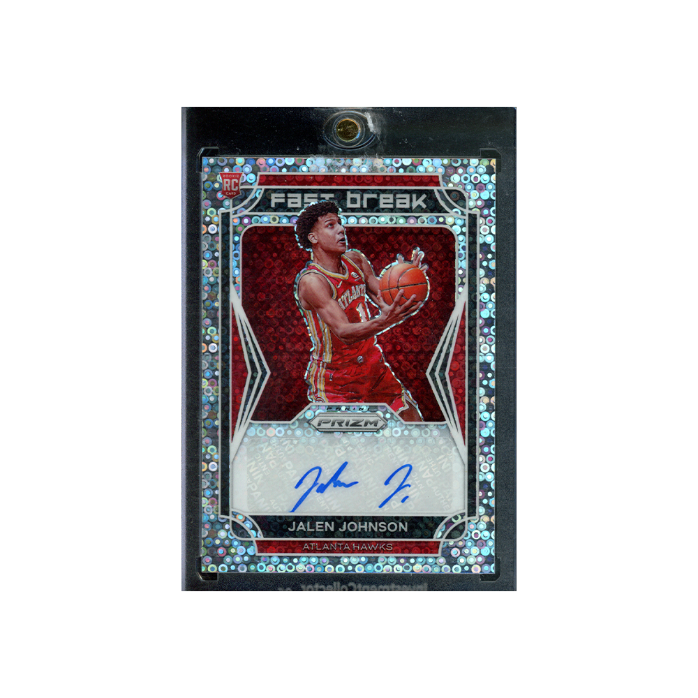 Jalen Johnson 2021-22 Panini Prizm Basketball Fast Break Prizm Rookie Auto