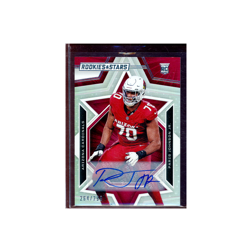 Paris Johnson Jr. 2023 Panini Rookies & Stars Football Rookie Auto /299