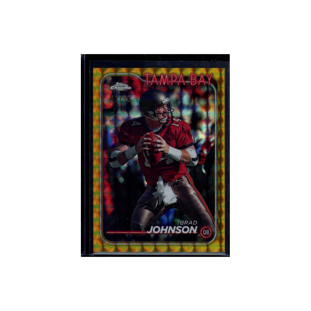 Brad Johnson 2024 Topps Chrome Football Gold /50