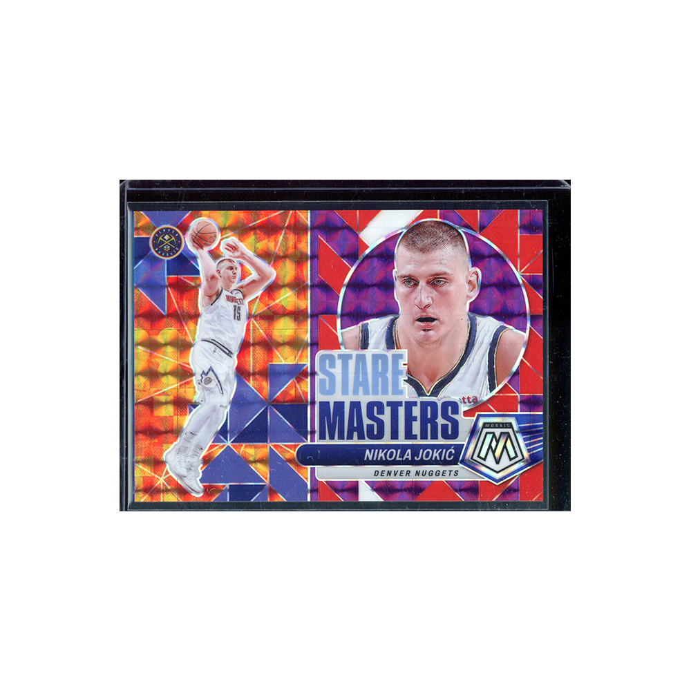 Nikola Jokic 2023-24 Panini Mosaic Basketball Stare Masters Purple /99