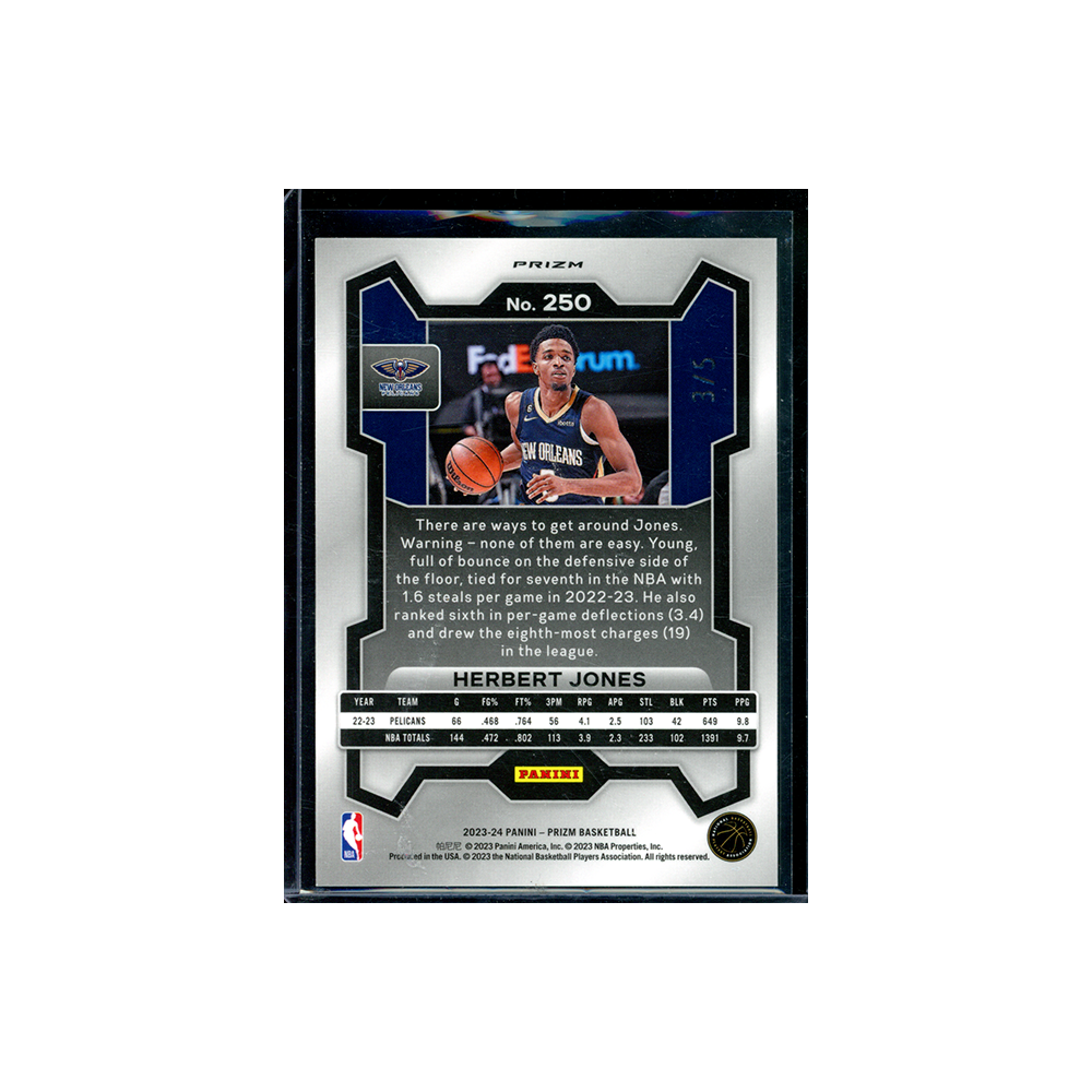 Herbert Jones 2023-24 Panini Prizm Basketball Green Shimmer Prizm /5