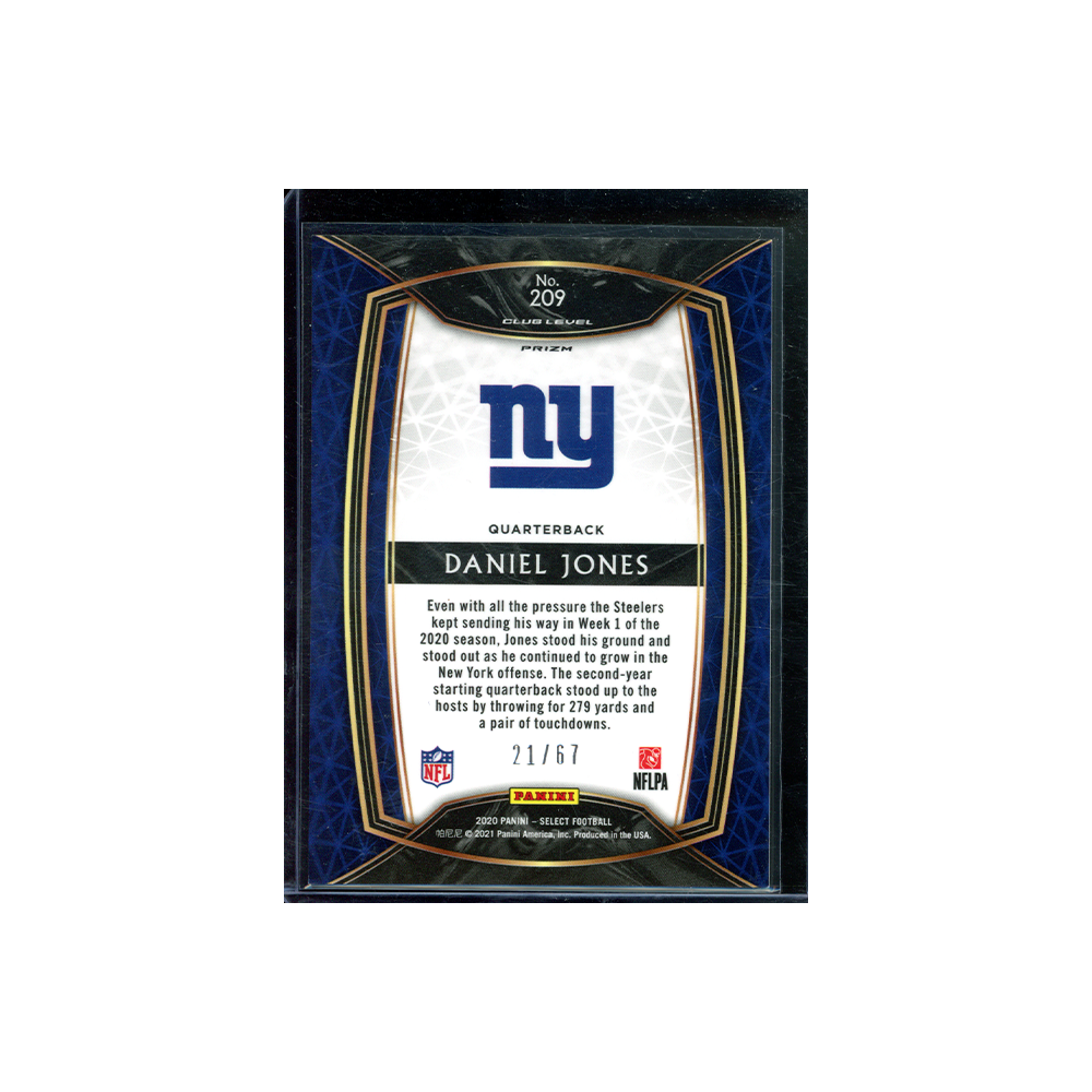 Daniel Jones 2020 Panini Select Football Dragon Scale /67