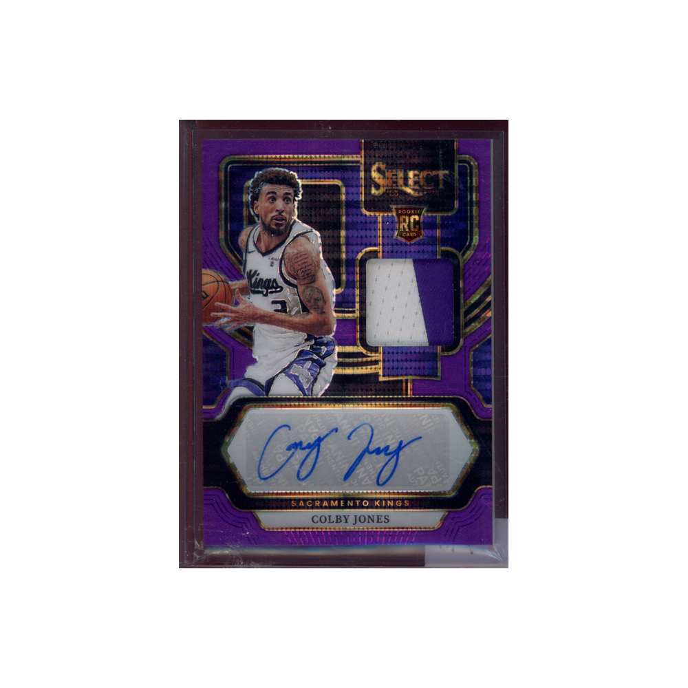 Colby Jones 2023-24 Panini Select Basketball Rookie Jersey Auto /15