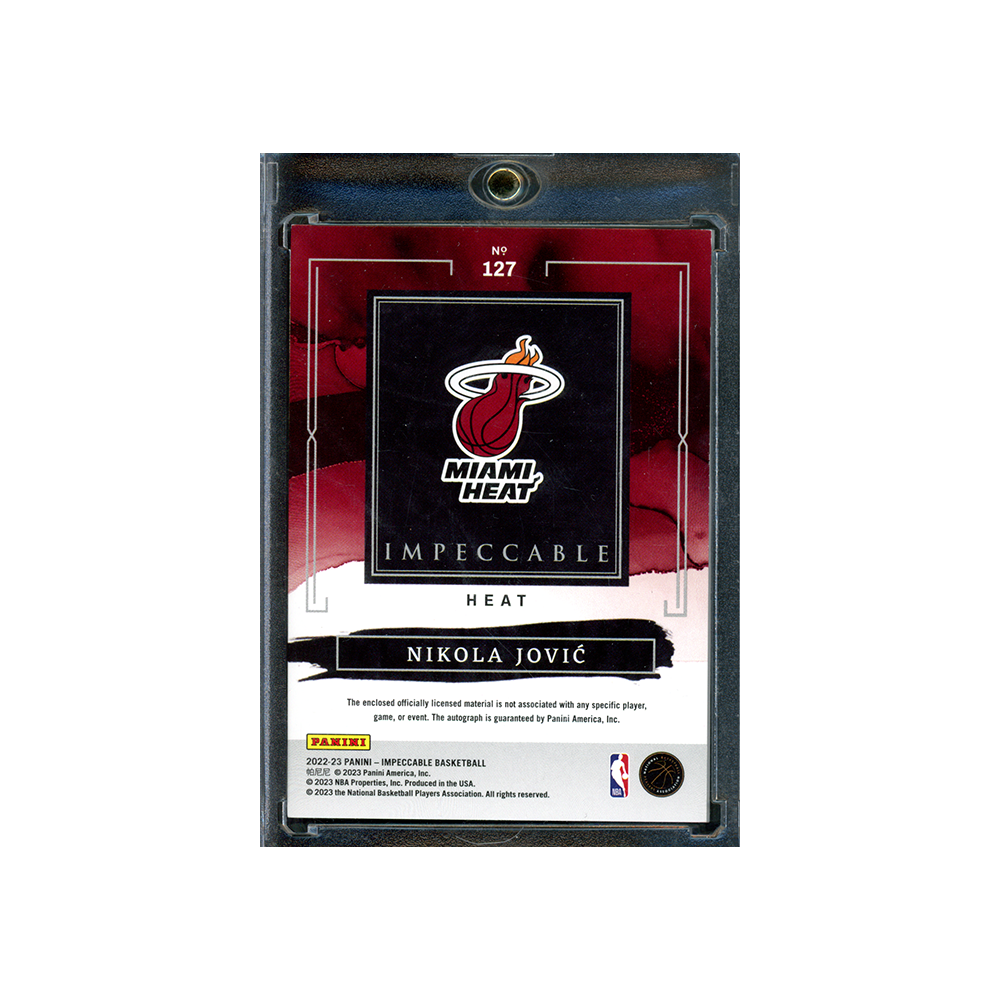 Nikola Jovic 2022-23 Panini Impeccable Basketball Elegance RPA /99