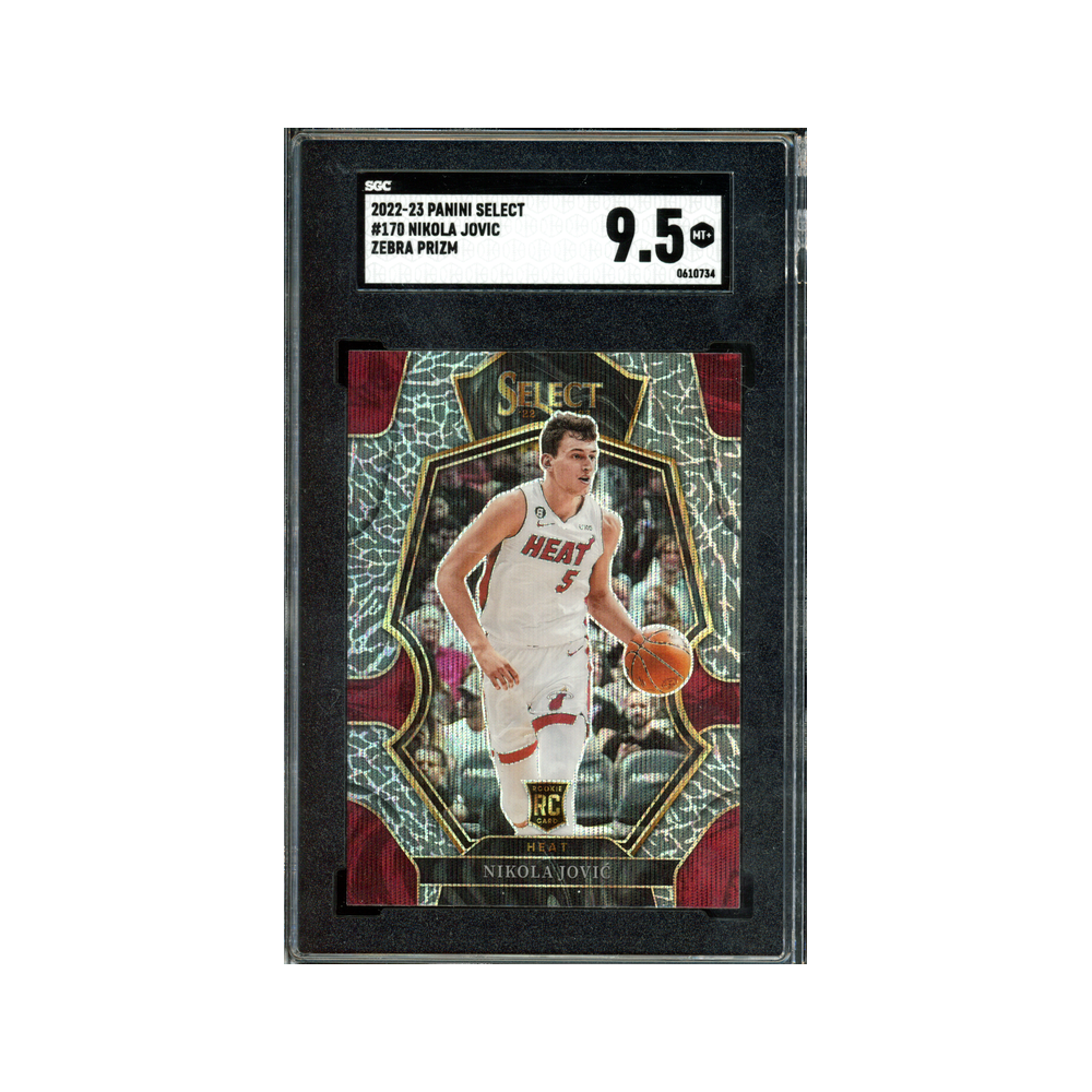 Nikola Jovic 2022-23 Panini Select Elephant Prizm Rookie SGC 9.5
